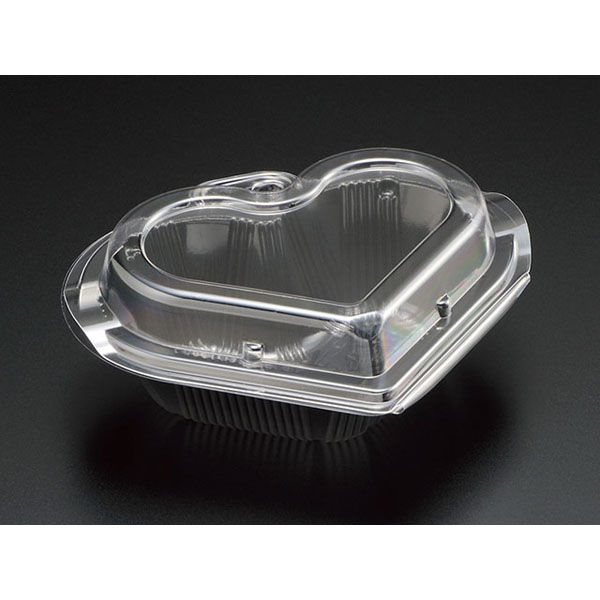 スミ 菓子容器 ユニコン ハート2B B 1200枚(50×24) 5HA2183 1ケース(1200枚入(50枚×24袋))（直送品）