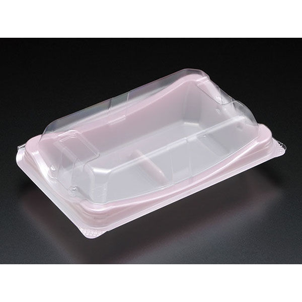 菓子容器 ユニコン MS-20 大 GRピンク 1200枚(100×12) 5M22307 1ケース(1200枚入(100枚×12袋))（直送品）