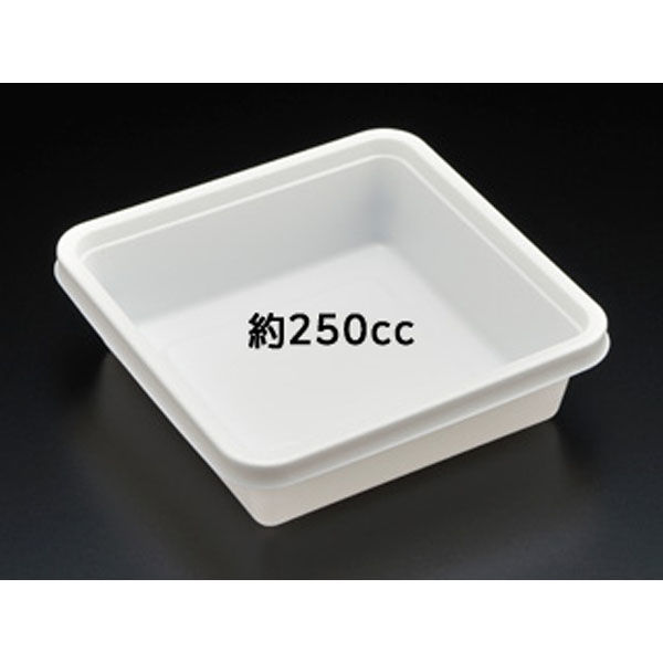 スミ 惣菜容器 SPレンジK角111 白 1200枚(100×12) 8S11111 1ケース(1200枚入(100枚×12袋))（直送品）