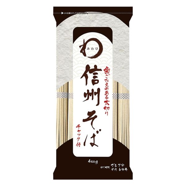 「業務用」（株）日本アクセス（ＡＢ） みわび おびなた 信州そば チャック付 400g×3個 4973460159402 1箱(3個)（直送品）