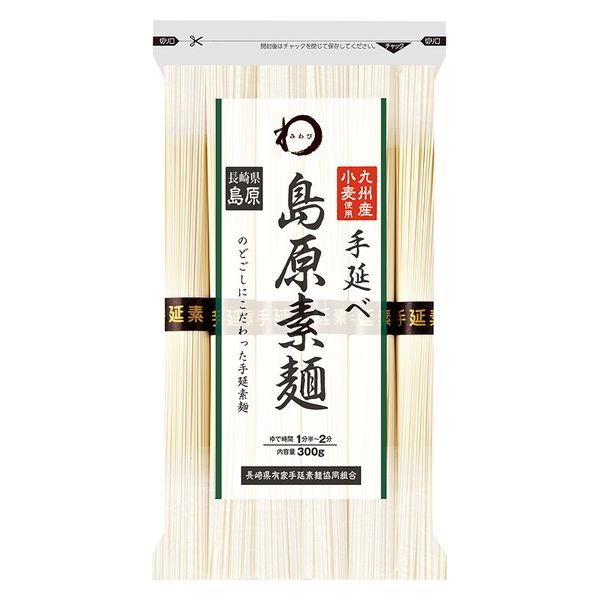 「業務用」（株）日本アクセス（ＡＢ） みわび 九州産小麦使用 島原手延べ 素麺 300g×5個 4973460159495 1箱(5個)（直送品）