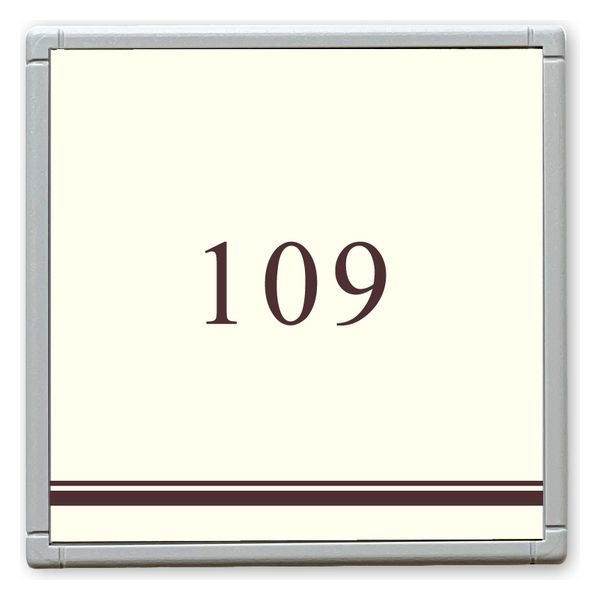 フジタ GH110 部屋番号サイン 居室 Design１ ルームナンバー109 1枚（直送品）