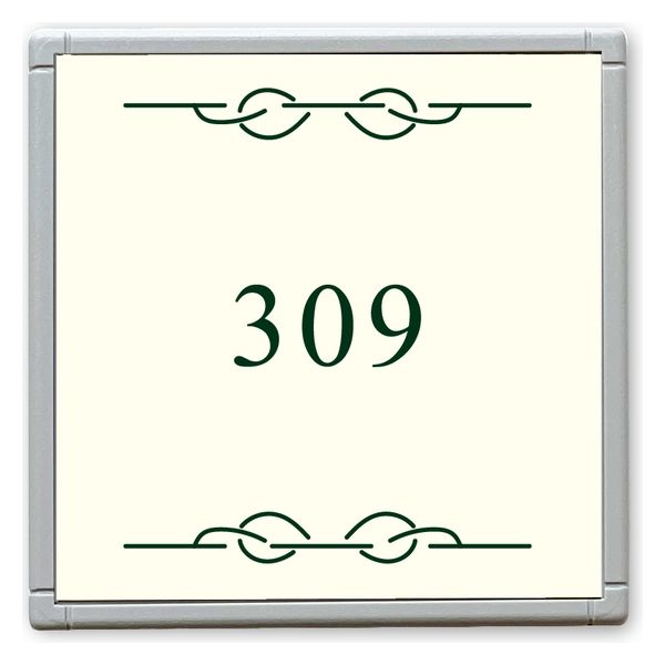 フジタ GH110 部屋番号サイン 居室 Design２ ルームナンバー309 1枚（直送品）