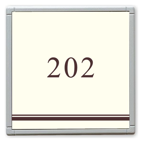 フジタ GH110 部屋番号サイン 居室 Design１ ルームナンバー202 1枚（直送品）