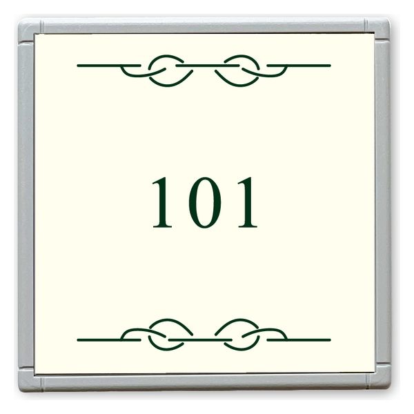 フジタ GH110 部屋番号サイン 居室 Design２ ルームナンバー101 1枚（直送品）
