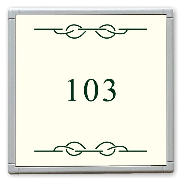フジタ GH110 部屋番号サイン 居室 Design２ ルームナンバー103 1枚（直送品）
