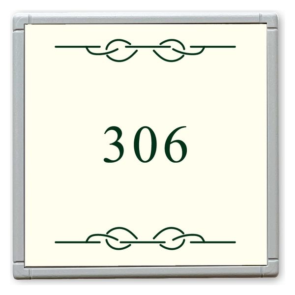 フジタ GH110 部屋番号サイン 居室 Design２ ルームナンバー306 1枚（直送品）