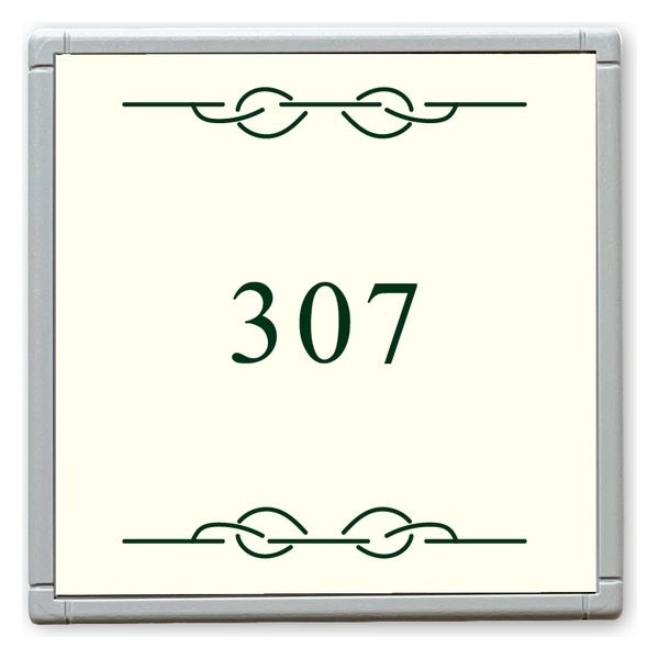 フジタ GH110 部屋番号サイン 居室 Design２ ルームナンバー307 1枚（直送品）