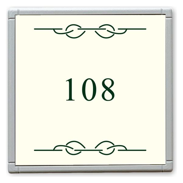 フジタ GH110 部屋番号サイン 居室 Design２ ルームナンバー108 1枚（直送品）