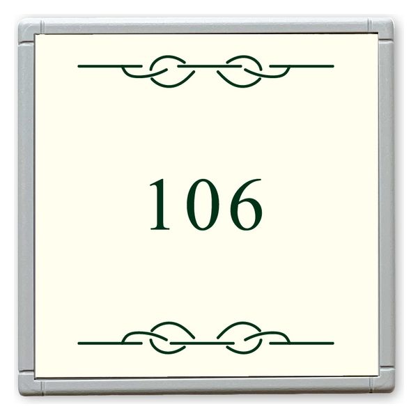 フジタ GH110 部屋番号サイン 居室 Design２ ルームナンバー106 1枚（直送品）