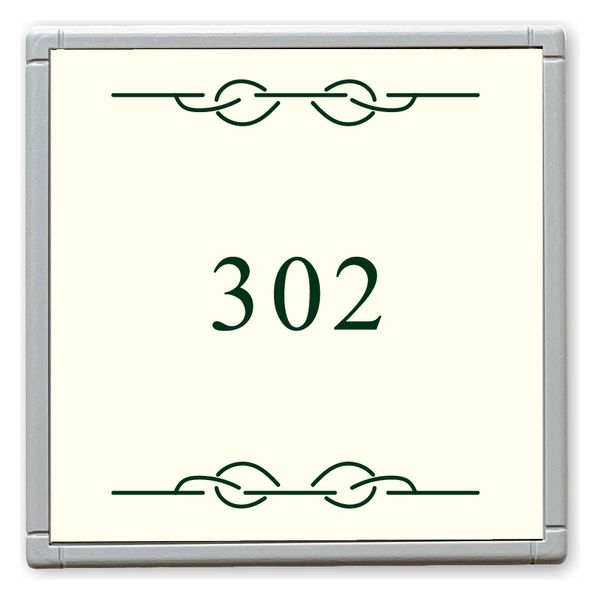 フジタ GH110 部屋番号サイン 居室 Design２ ルームナンバー302 1枚（直送品）