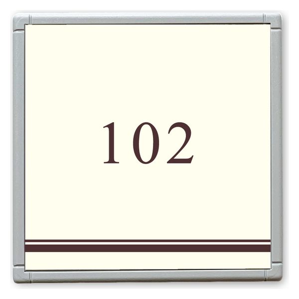 フジタ GH110 部屋番号サイン 居室 Design１ ルームナンバー102 1枚（直送品）