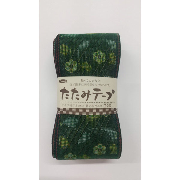 タカギ繊維 たたみテープ・花柄 Ｔ-202　(緑) 1個（直送品）
