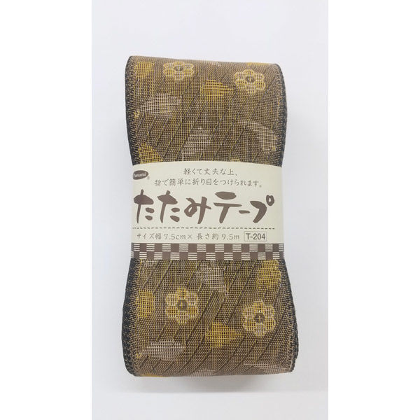 タカギ繊維 たたみテープ・花柄 Ｔ-204　(黄) 1個（直送品）
