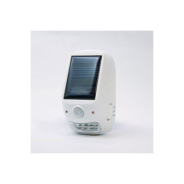 屋外用ソーラー式LEDセンサーライト NL57WH ヤザワコーポレーション（直送品）
