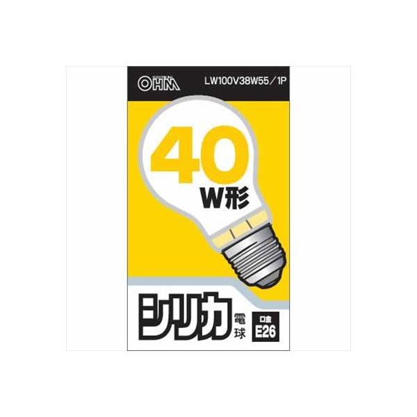 オーム電機 シリカ電球 LW100V38W55/1P 1個