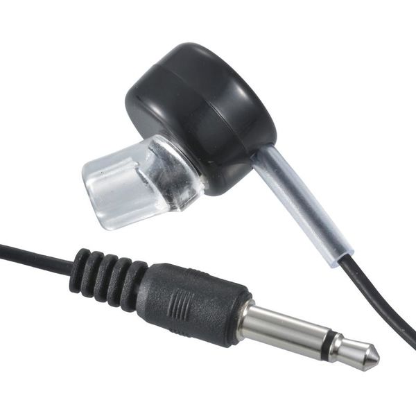 オーム電機 AudioComm 片耳モノラルイヤホン φ3.5ミニプラグ 3m EAR-B353-K 1個