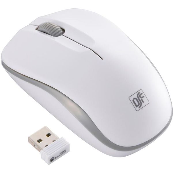 オーム電機 ワイヤレスマウス IR LED ホワイト・グレー Mサイズ PC-SMWIM32 W（直送品）