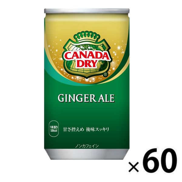 炭酸飲料】 カナダドライ ジンジャーエール 160ml 1セット（60缶