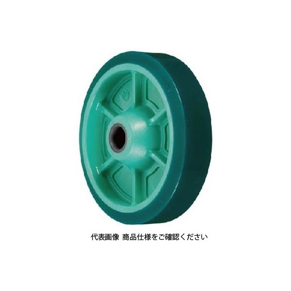 岐阜産研工業 PNUA型 樹脂製ウレタンゴム車輪（滑り軸受け） PNUA-75 1セット（3個）（直送品）