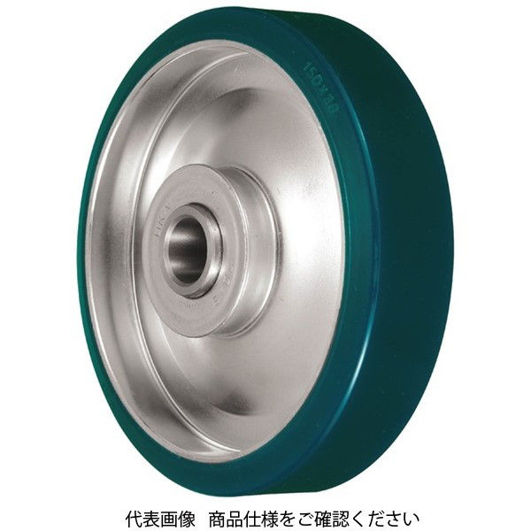 岐阜産研工業 SUI型 鋼板製ウレタンゴム車輪 SUIー130 1セット(2個)（直送品）