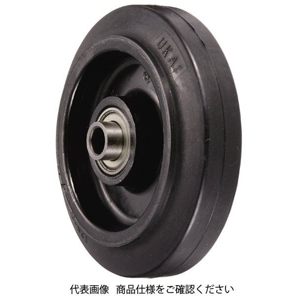 岐阜産研工業 PC型 樹脂製ポリブタジェンゴム車輪（静流タイプ） PC-125 1セット（3個）（直送品）