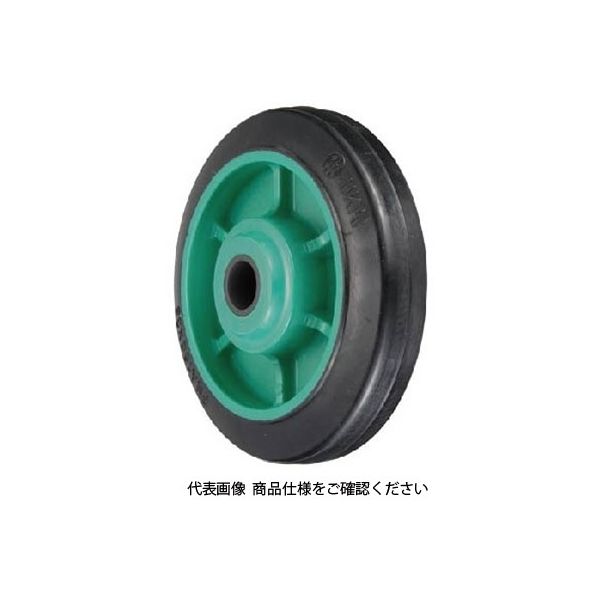 岐阜産研工業 PNA型 樹脂製ポリブタジェンゴム車輪（滑り軸受け） PNA-130 1セット（3個）（直送品）
