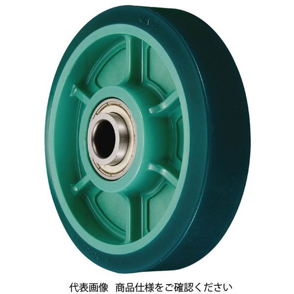 岐阜産研工業 PNU型 樹脂製ウレタンゴム車輪 PNU-100 1セット（2個）（直送品）