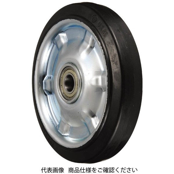 岐阜産研工業 SV型 鋼板製ポリブタジェンゴム車輪（ラジアルベアリング入） SV-200 1個（直送品）