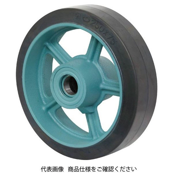 岡本工機 ダクタイル製芯金車輪 E(ゴム・ベアリング入り) E200