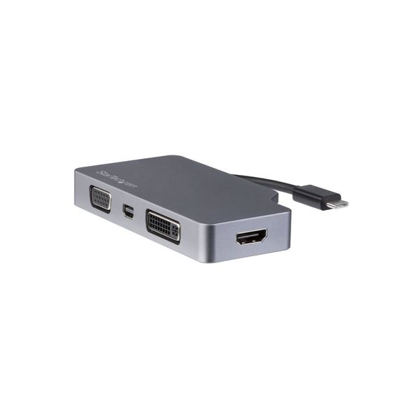 4 in 1 USB-Cマルチアダプタ スペースグレー　CDPVDHDMDPSG　1個　StarTech.com（直送品）