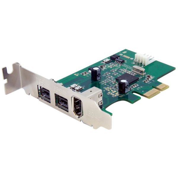ロープロファイル対応FireWire x3増設PCIeカード　PEX1394B3LP　1個　StarTech.com（直送品）