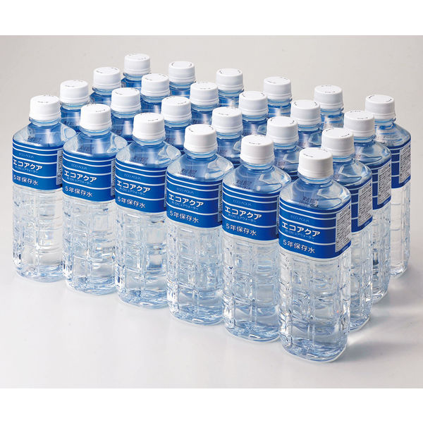 ファミリー・ライフ 5年保存水エコアクア500ml 67449 1セット（24本入）（直送品）