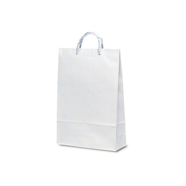 ベルベ 紙袋 PP紐手提袋 T-8 白無地（PP紐） 1838 1包：200枚（25×8）（直送品）