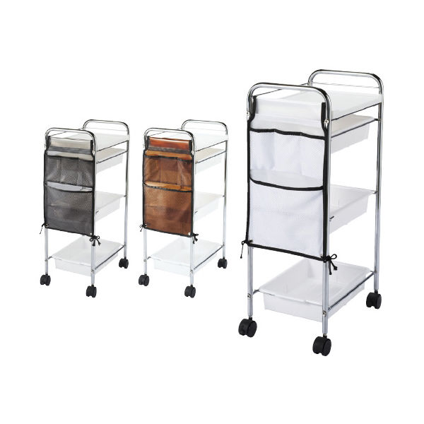 西村製作所 ワゴンポケット（大） ブラウン 24-3371-02（直送品）