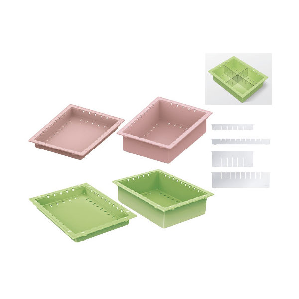 河淳 KMコンテナ（34-10） イエローグリーン 24-3399-0101（直送品）