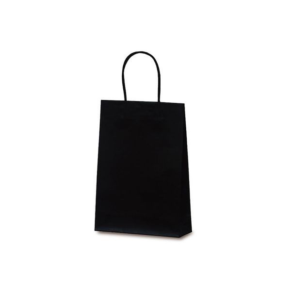 ベルベ 手提げ 紙袋 マットバッグ S ブラック 1068 1包：50枚（10×5）（直送品）
