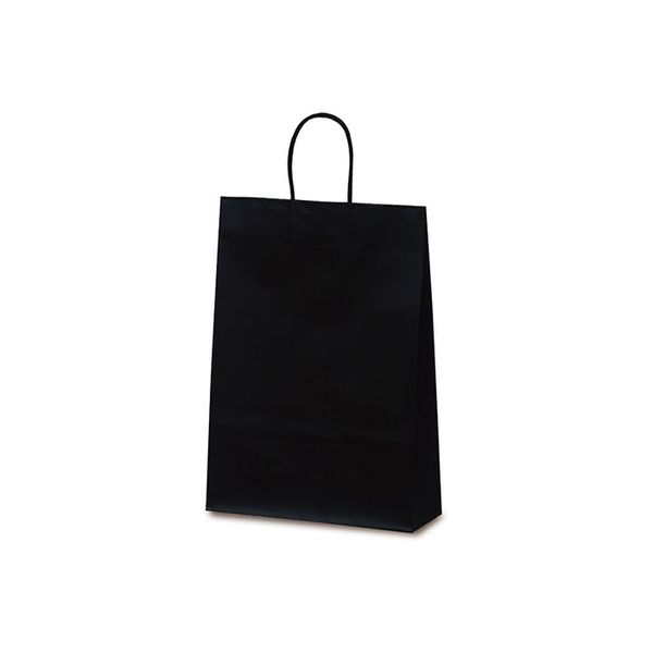 ベルベ 手提げ 紙袋 マットバッグ L ブラック 1070 1包：50枚（10×5）（直送品）