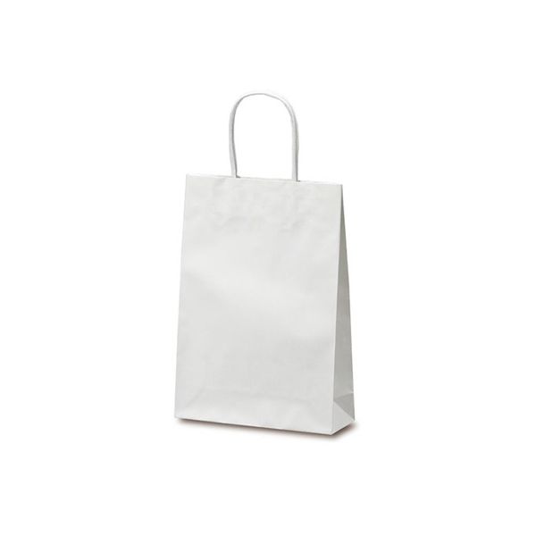 ベルベ 手提げ 紙袋 マットバッグ S ホワイト 1072 1包：50枚（10×5）（直送品）