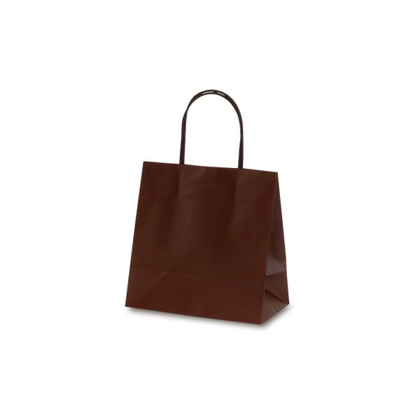 ベルベ 手提げ 紙袋 マットバッグ SS ブラウン 1081 1包：100枚（10×10）（直送品）