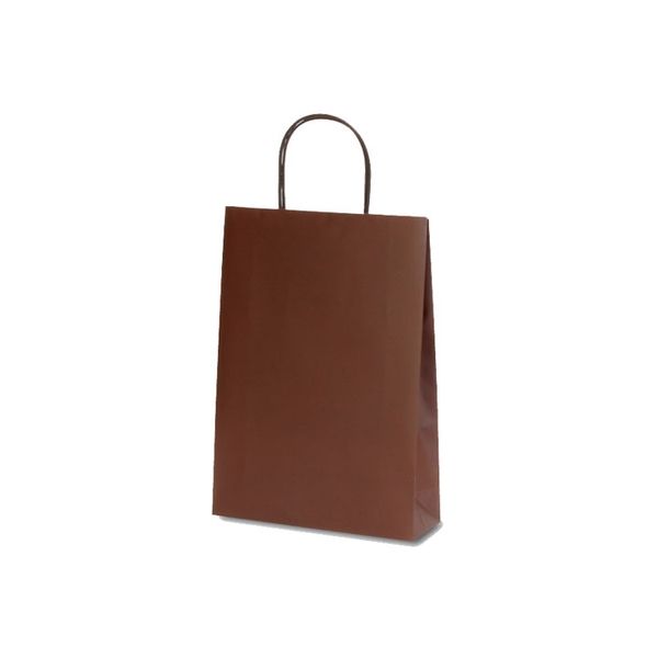 ベルベ 手提げ 紙袋 マットバッグ S ブラウン 1082 1包：50枚（10×5）（直送品）