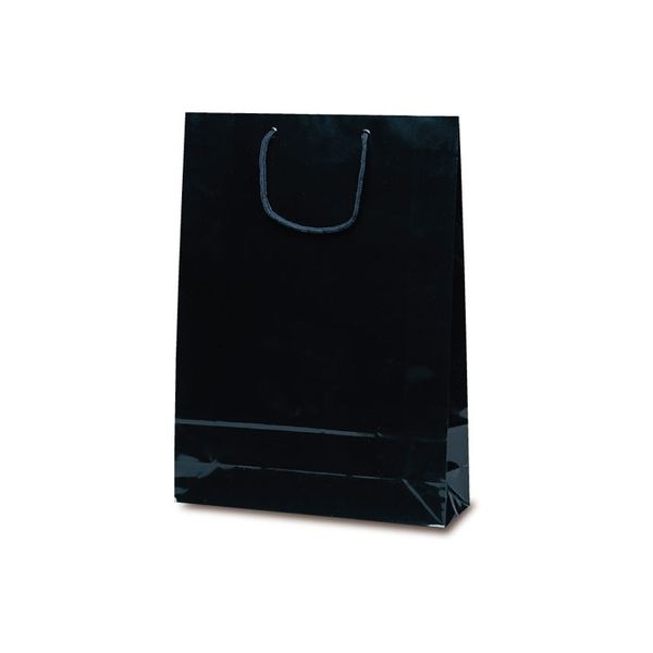 ベルベ 手提げ 紙袋 エクセルバッグ ブラック 1101 1包：50枚（10×5）（直送品）