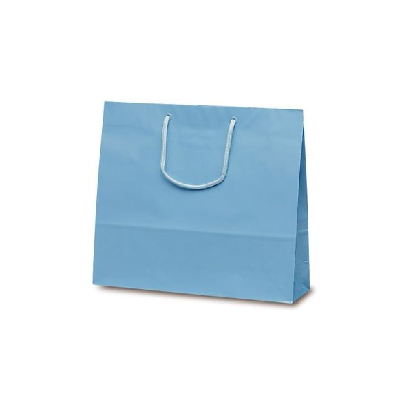 ベルベ 手提げ 紙袋 ファインバッグ ブルー 1177 1包：50枚（10×5）（直送品）