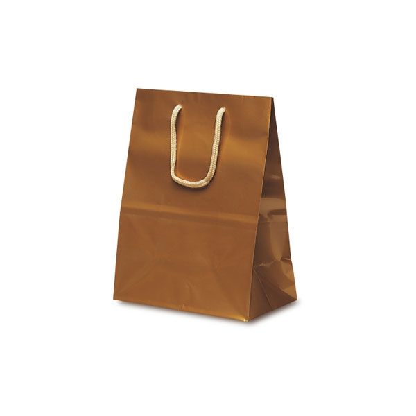ベルベ 手提げ 紙袋 ミニバッグ ゴールド 1511 1包：100枚（10×10）（直送品）