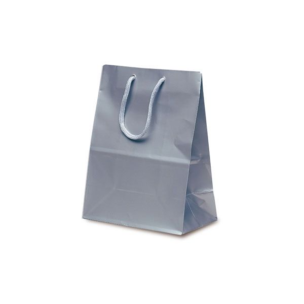 ベルベ 手提げ 紙袋 ミニバッグ シルバー 1512 1包：100枚（10×10）（直送品）