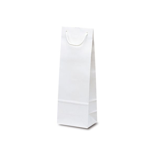 ベルベ 手提げ 紙袋 スリムバッグ ホワイト 1524 1セット(100枚:10枚×10袋)