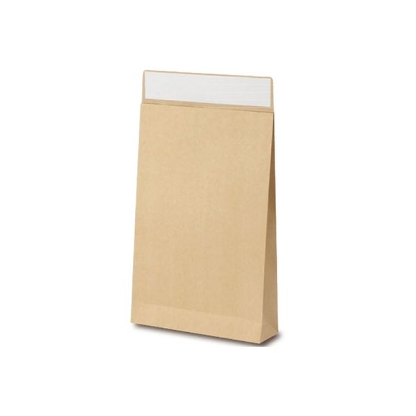 ベルベ 通販 梱包 フラップバッグ 宅配袋（茶無地）S 2537 1包：100枚（10×10）（直送品）