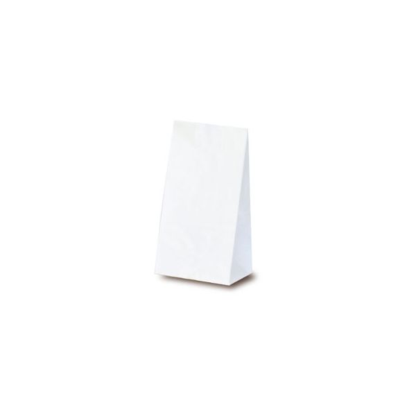 ベルベ 雑貨 食品 紙袋 角底袋 ホワイト 4号 3304 1包：2000枚（100×20）（直送品）