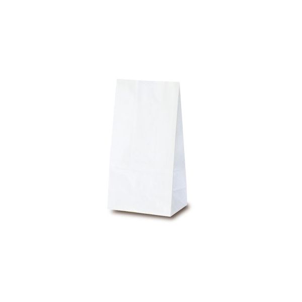 ベルベ 雑貨 食品 紙袋 角底袋 ホワイト 6号 3306 1包：2000枚（100×20）（直送品）
