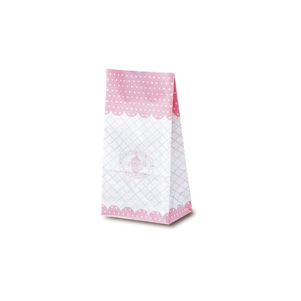 ベルベ 雑貨 食品 紙袋 角底袋 メリー（ピンク） 6号 3706 1包：2000枚（100×20）（直送品）